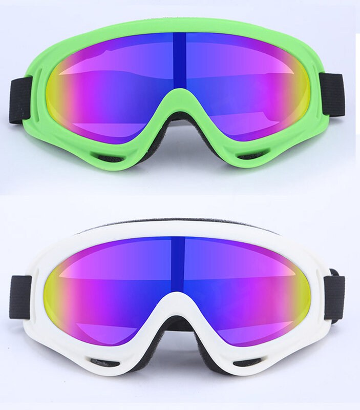 แว่นตากันลมขี่จักรยานมอเตอร์ไซค์แว่นตากันลมกันหมอก UV400สโนว์บอร์ดกันหิมะแว่นตาเล่นสกีกลางแจ้งฤดูหนาว