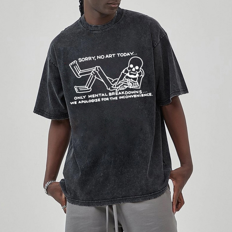 T-Shirt Unisexe à Manches Courtes pour Femme, Vêtement Minimaliste en Denim Délavé, à la Mode, Hip Hop, High Street