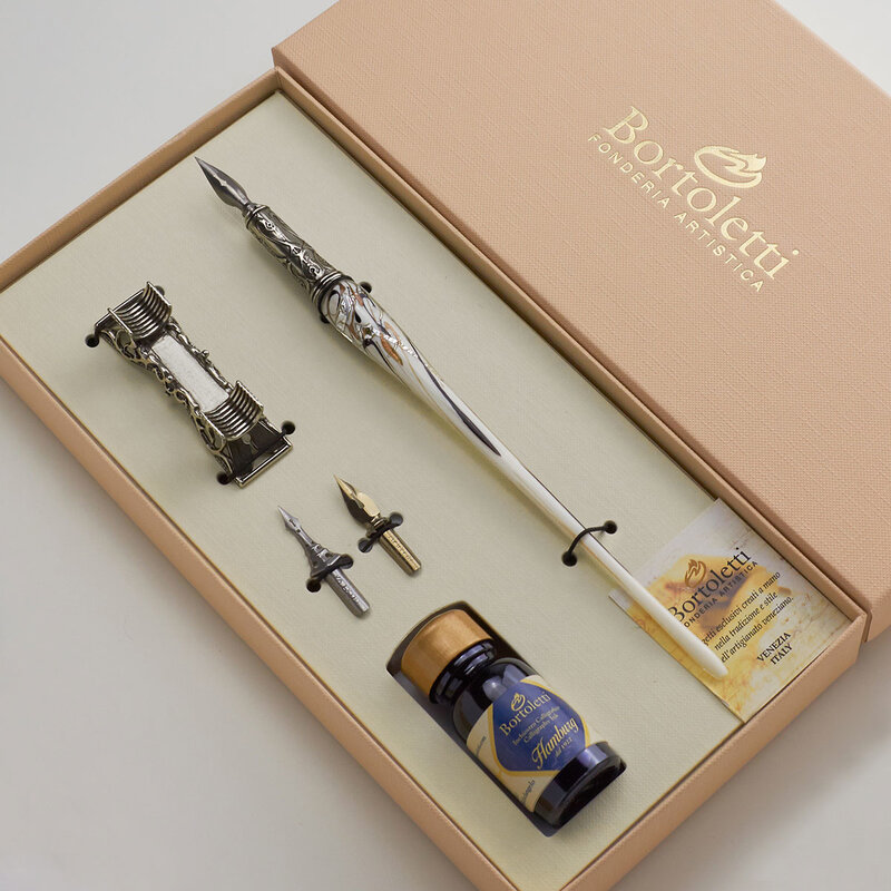 Итальянская стеклянная ручка, роскошная Подарочная коробка, набор ручек