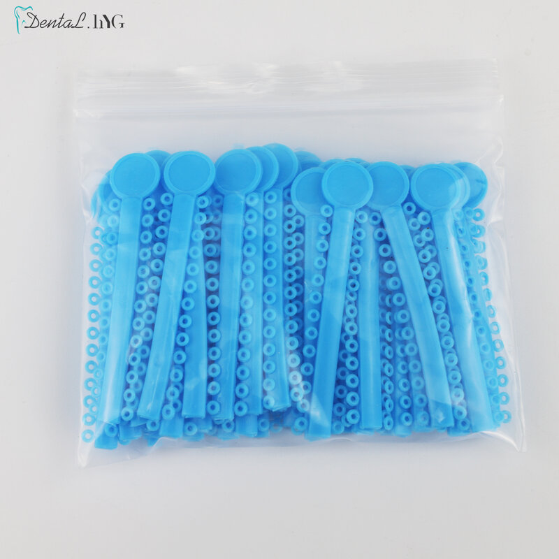 Bandas de ligadura elásticas para ortodoncia Dental, 1 paquete de 1040 piezas/40 palos, para soportes, coloridos a elegir