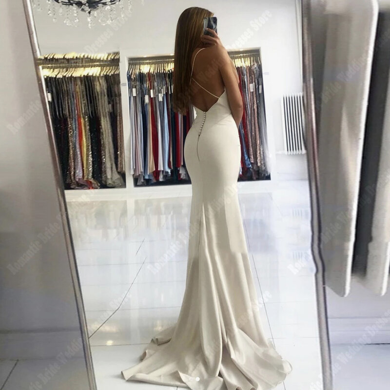 Женское свадебное платье мечты, минималистичное платье без рукавов, длиной 2024