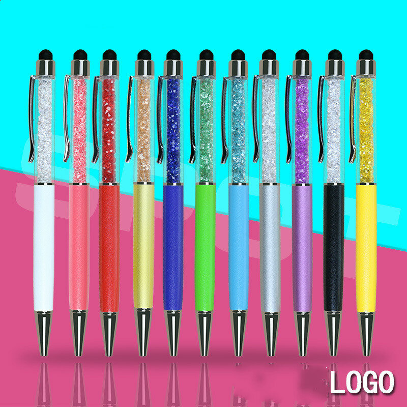 الإبداعية الكريستال الماس أقلام حبر جاف ، القرطاسية قلم ، القلم القلم ، اللمس القلم ، 22 ألوان ، الزيتية الأسود الملء ، 30 قطعة ، مجموعة