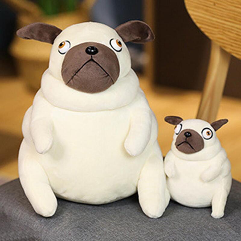 1pc 15/30cm adorável pug gordo brinquedos de pelúcia kawaii sentado pug cães brinquedo recheado bonecas travesseiro para crianças presente aniversário bonecas