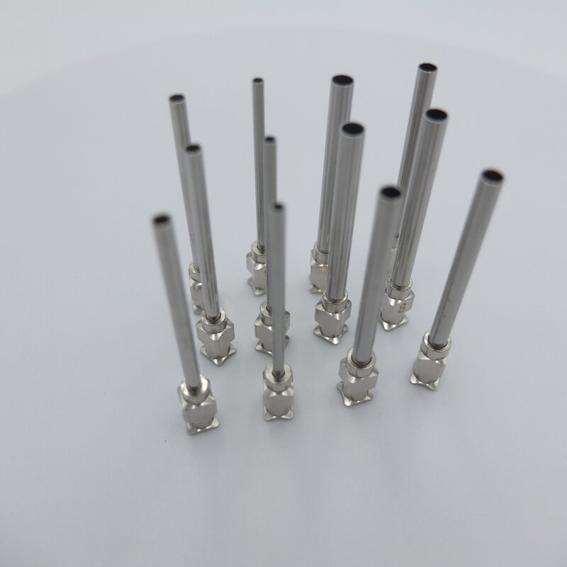 12 Pack - Dispensing Needle 11/2" - All Metal, Stainless Steel Blunt Tip Luer Lock 8, 10, 12, 14 Gauge (All Sizes)