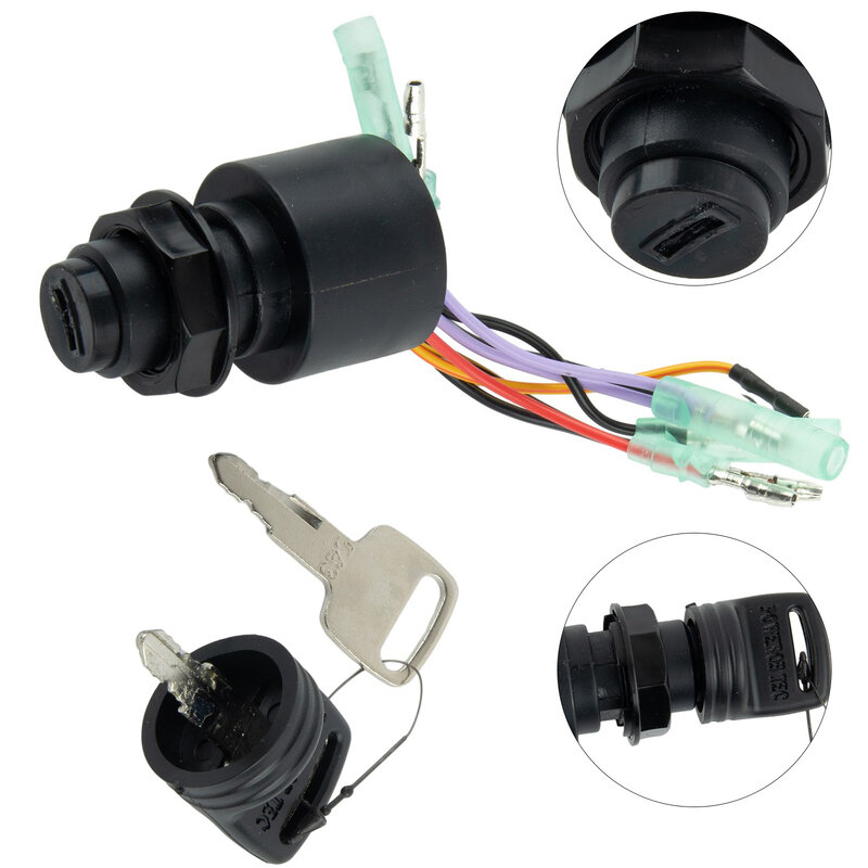 Ignição interruptor chave peças para fora, 3 posições, 87-17009A5 acessórios, preto, alta qualidade, novo