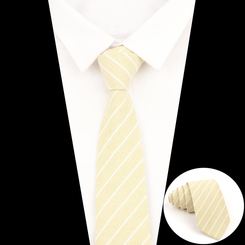 男性と女性のための柔らかい綿の市松模様の縞模様のネクタイ,カラフルな結婚式のネクタイ,パーティーやオフィスのためのカジュアルなアクセサリー
