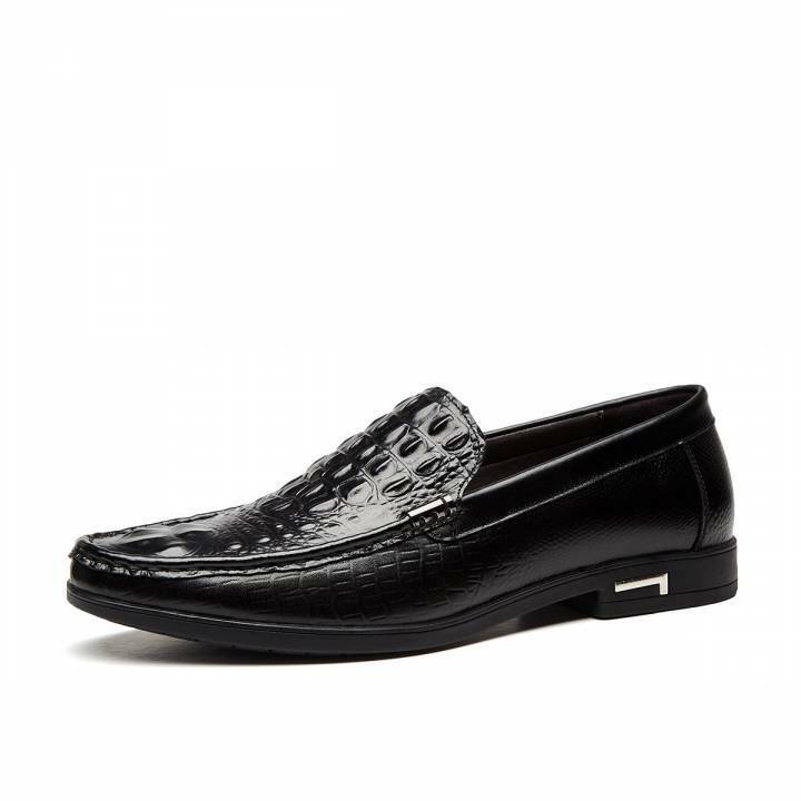 Туфли мужские деловые с крокодиловым узором, модная Роскошная обувь, повседневные, мягкие лоферы, деловые, для вождения