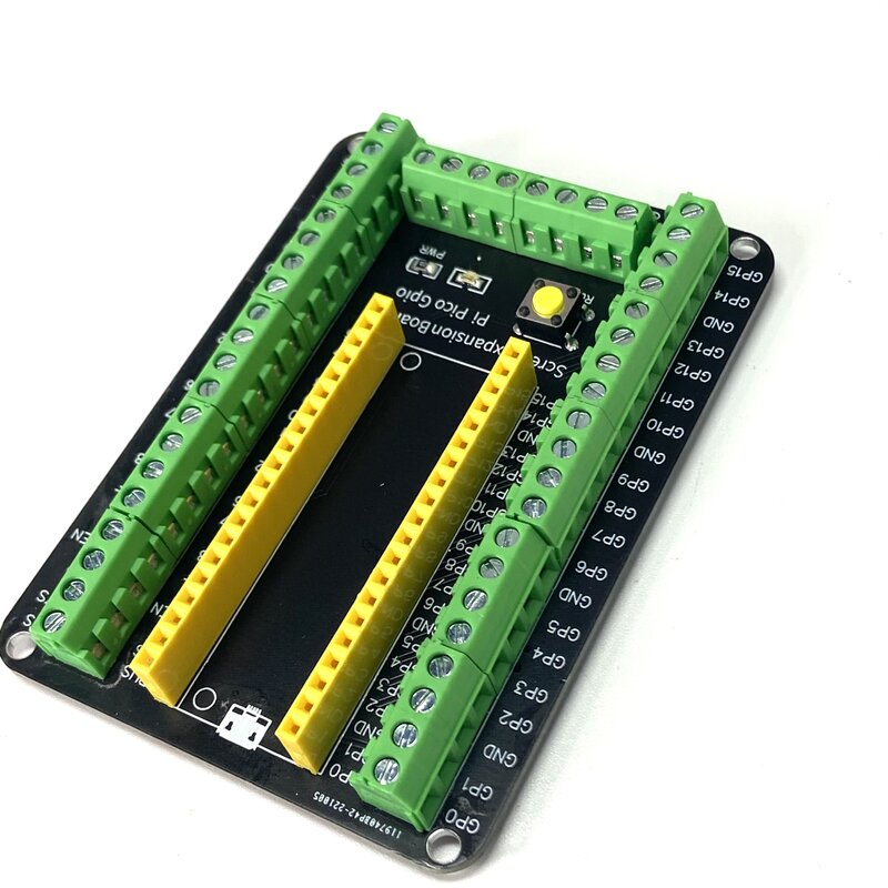 Placa de expansión de bloque de terminales Raspber Pi Pico, placa de desarrollo Raspber Pi, Sensor GPIO