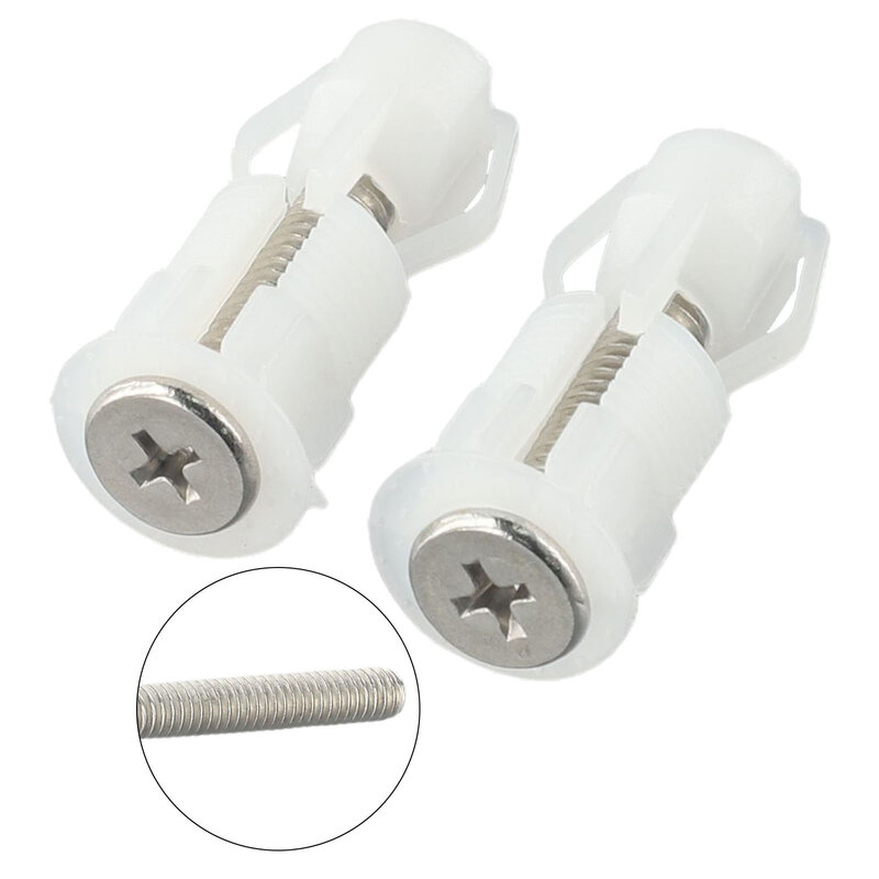 Universal Accessories Screws Toilet Parts Practical Useful Top Fix Stainless Steel/plastic Blind Hole Brand New