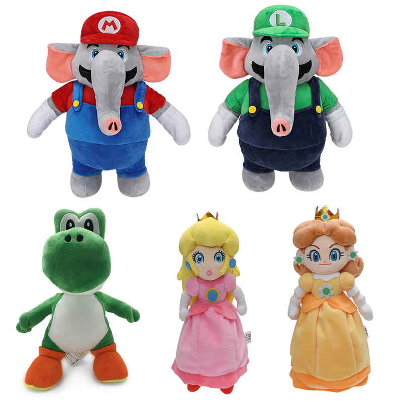 Super Mario Bros. Wonder Plush Toy Mairo Luigi Princess Peach Daisy Toad Toadette Yoshi Soft Stuffed Dolls Nabbit Skedaddlers