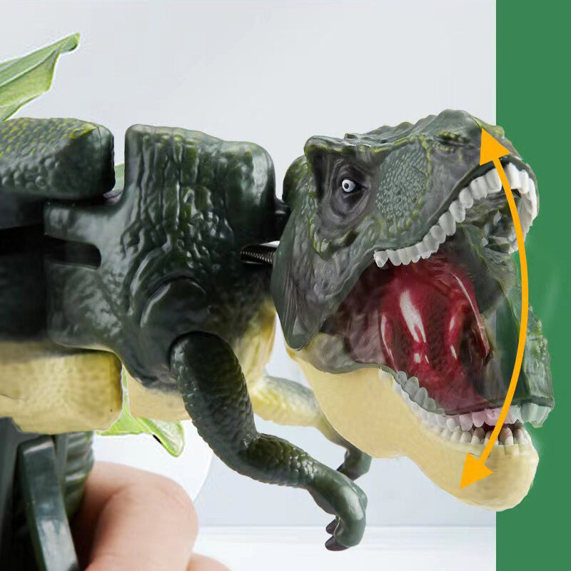 1 Stück Kinder Dekompression Dinosaurier Spielzeug kreative Teleskop Frühling Schaukel Dinosaurier Zappeln Spielzeug Schaukel Dino Modell