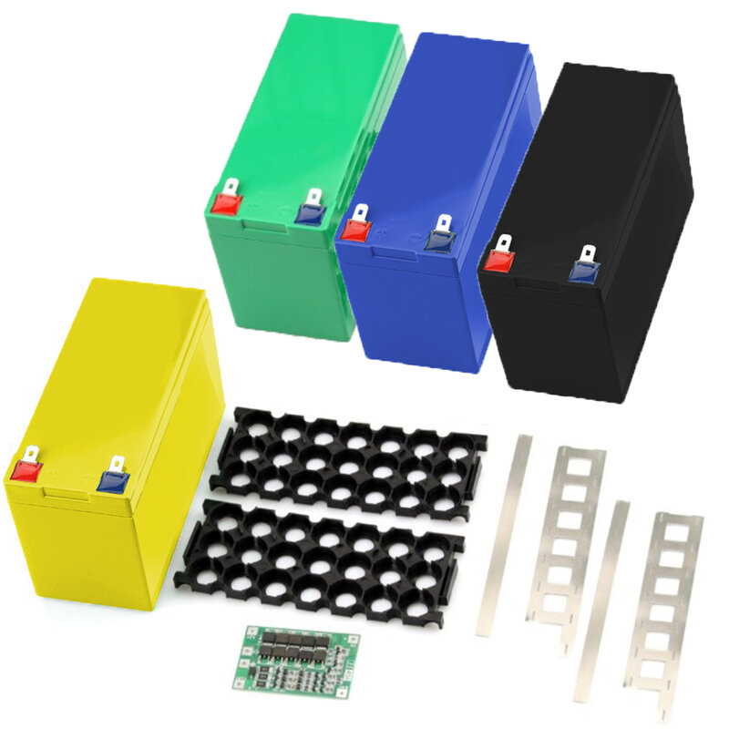 Turmera-caja de almacenamiento de batería de 12V, 7Ah a 20Ah, 3x7, soporte 18650, 3S, 40A, BMS con níquel de soldadura para motocicleta, reemplazo de uso de plomo-ácido
