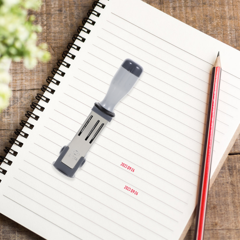 Estampador de fecha manual, accesorio de sello de fecha, rodillo para archivo, hogar, oficina, diario