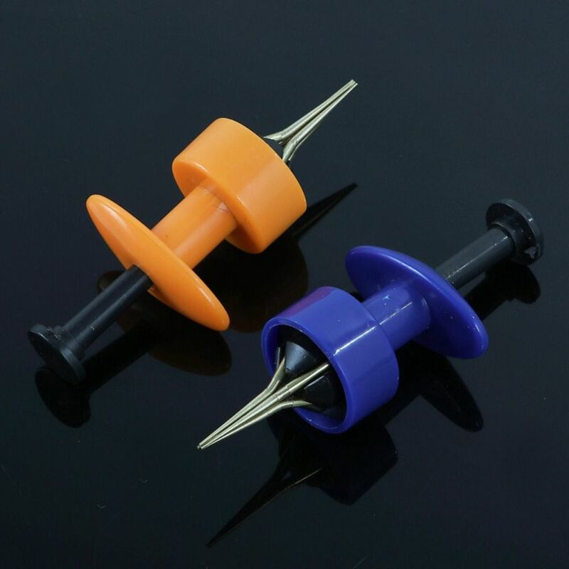 Blue Orange Worm Bait Clip Portable ABS Lightweight Bait Device Earthworm Clip Fishing Accessories
