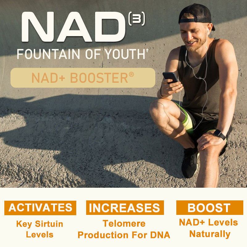 O NAD suplementa o impulsionador antienvelhecimento da pilha, apoia a energia natural