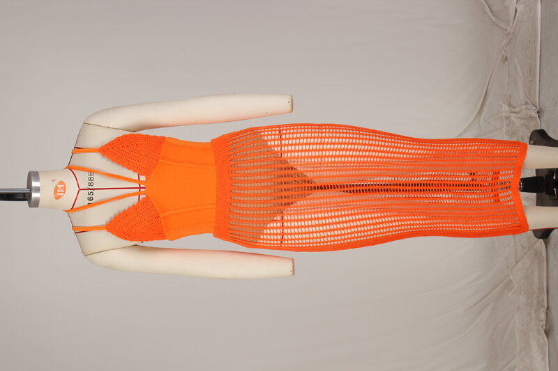 Женский кружевной топ с открытой спиной ручной вязки, сексуальные открытые прозрачные костюмы, Летний Пляжный вязаный комплект из 2 предметов с юбкой