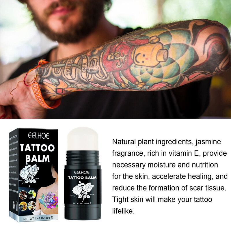 40g Eelhoe Tattoo Brightening Relief Cream Moisturizing and Nourishing Color Enhanced Skin Cream Stick Eyebrow Tattoo Repair