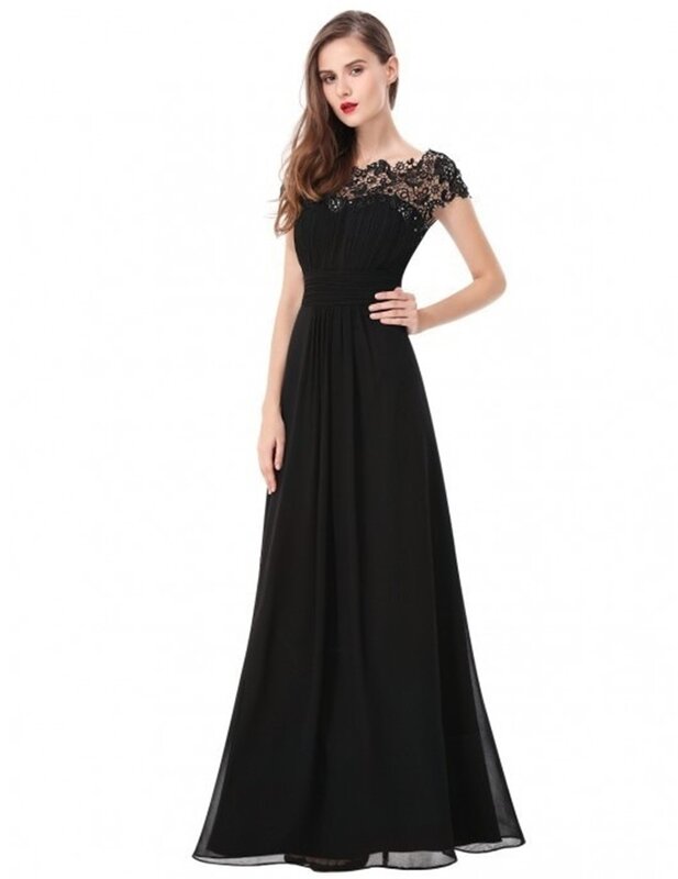 Elegancka koronka szyfonowa suknia dla druchny dla kobiet seksowne sukienki koktajlowa, balowa bez pleców 2024 oficjalne długie suknie wieczorowe