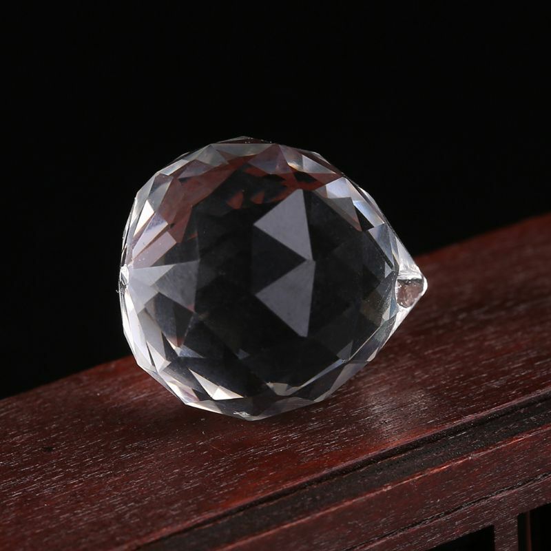 Y1UB Lampada in cristallo trasparente con appeso a decorazione per matrimoni, acchiappasole, 20 mm