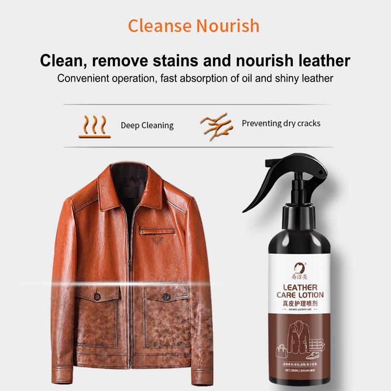 300ml Nourishing Shoe Polishing Leather Lotion Leather Conditioner Seat Bag Coat Leather Maintenance Car Accessories