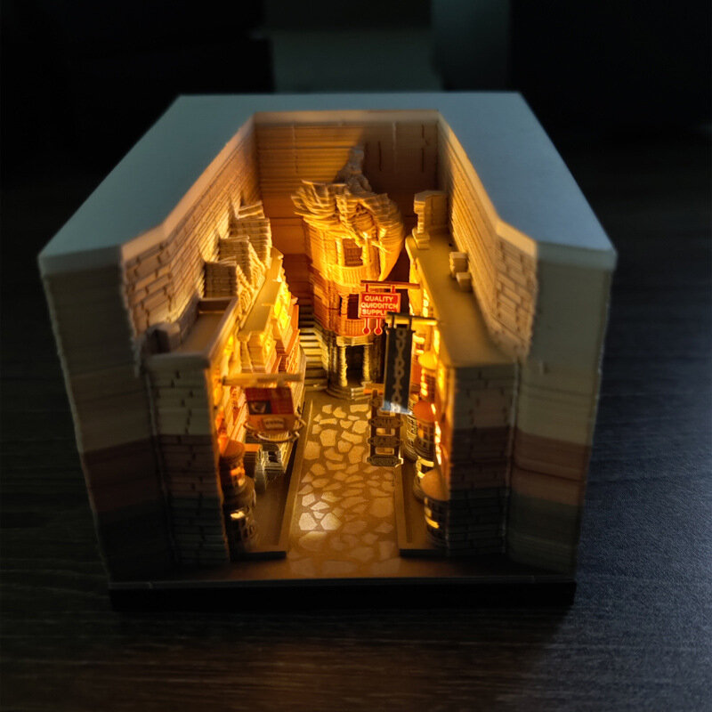 Albero di natale 3D tridimensionale taccuino carta intaglio Decor Memo calendario di compleanno Treehouse ufficio blocco Note nota regalo