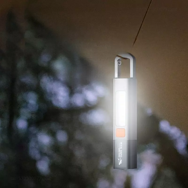 Xiaomi-luz forte portátil ao ar livre, foco variável, holofote, luzes laterais, mini lanterna, lâmpada de alto brilho