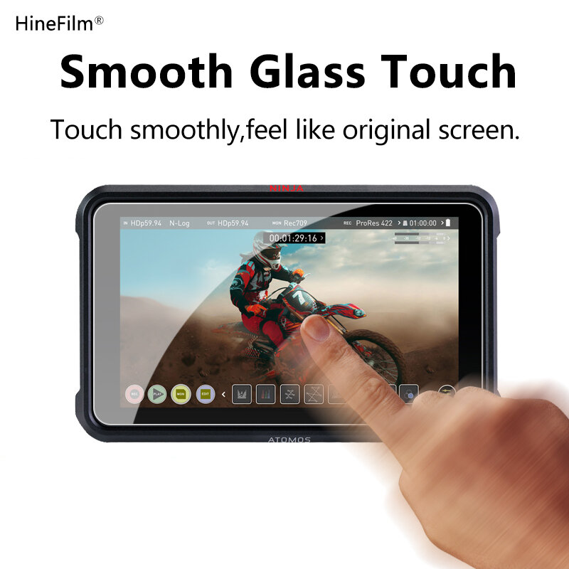 Ninja V Monitor vetro temperato protettivo vetro autoadesivo per ATOMOS Ninja V Display LCD proteggi schermo