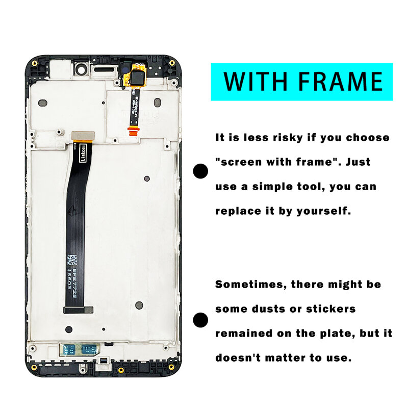 5.0 "wysokiej jakości wyświetlacz LCD do Xiaomi Redmi 4X ekran dotykowy Digitizer z ramką do Redmi 4x wymiana części LCD