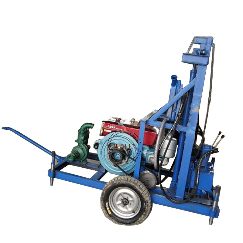 New Design Tractor Type Water Well Drilling Machine Borehole Large   Water Drilling Rig Machine Drilling Deepth 120M