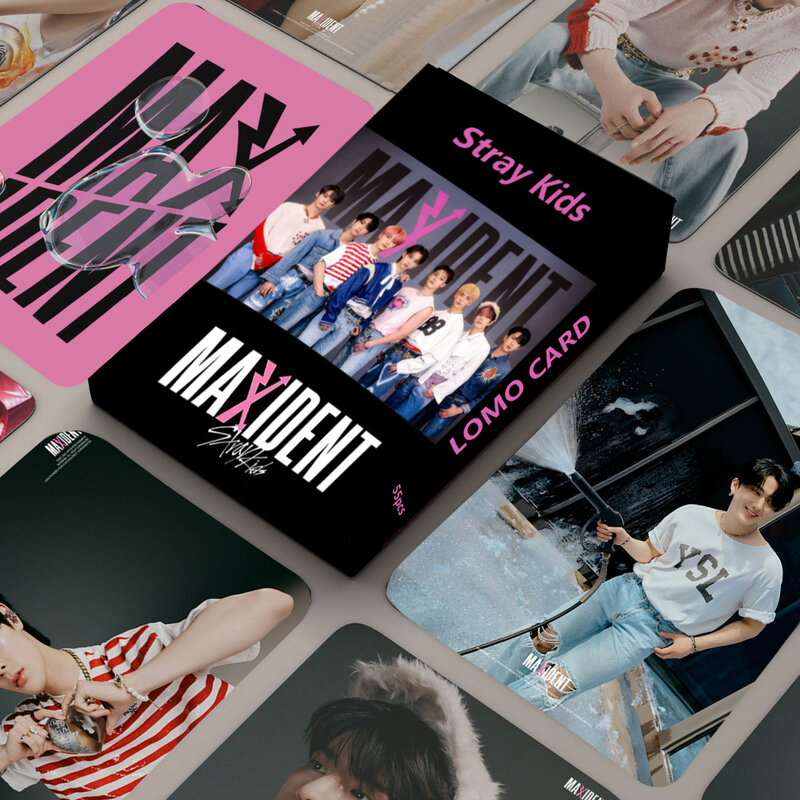55 buah kartu foto Kpop Album sekolah ajaib Hyunjin Felix Bangchan Lomo Set kartu cetak foto koleksi penggemar