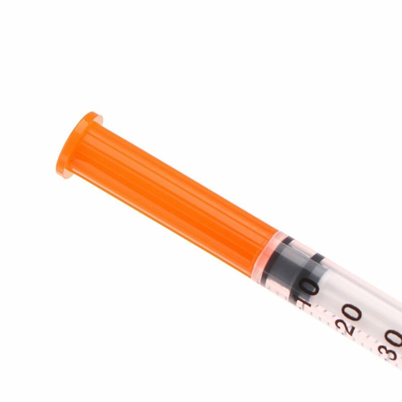 10 szt. 1ml jednorazowe strzykawki insulinowe dla kotów i psów dozownik cieczy strzykawka weterynaryjna z igłami