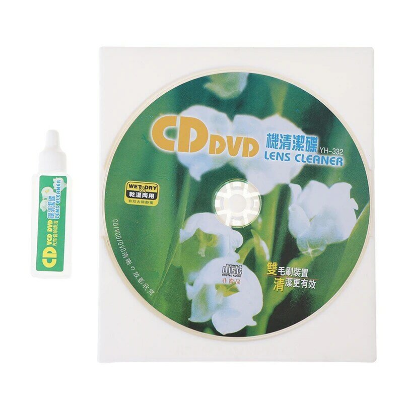 CD VCD DVD Player Lens Cleaner Dust Dirt Removal Cleaning Fluids Disc Restor