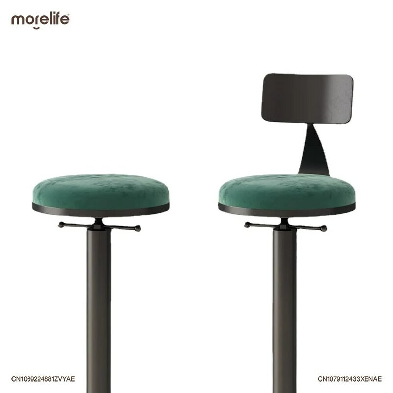 Sillas de Bar nórdicas modernas y minimalistas para el hogar, silla giratoria de ligera elevación, taburete de mostrador para cafeterías comerciales de lujo, nuevo