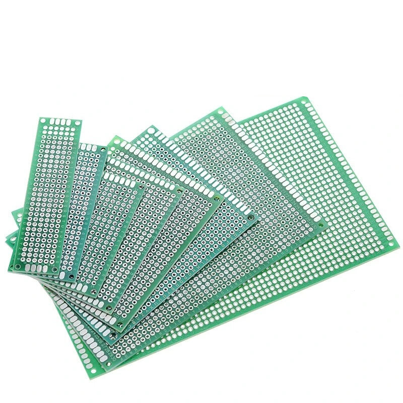Double-sided tinned, 1.5mm thick high-quality fiberglass board, spray tin, experimental board, PCB, 2.54 pitch, perforated board