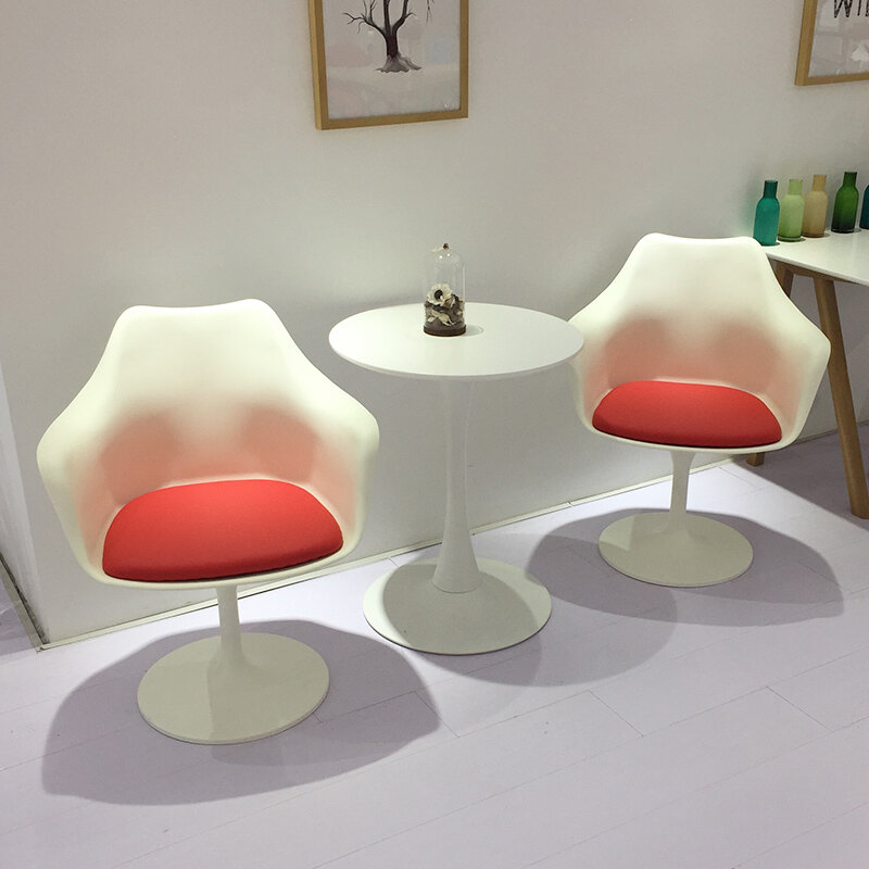 Nordic fotel do jadani krzesła do kuchni tulipan Salon kosmetyczny recepcja negocjacje krzesło biurowe obrotowe krzesła do kawy meble