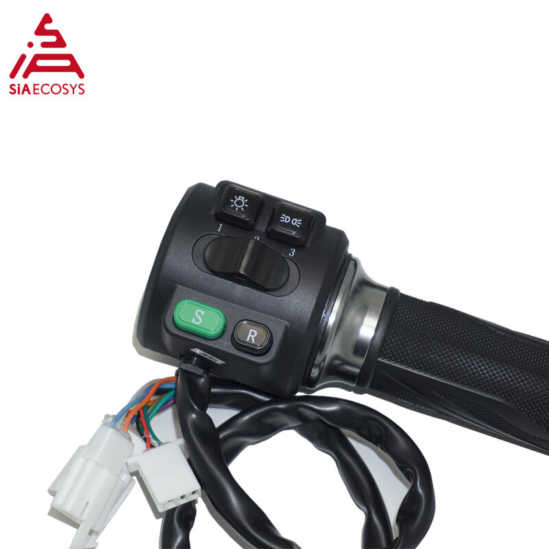 SIAECOSYS-Z6 Acelerador para Moto Elétrica, Torção Completa, Interruptor Combinado, Armazém dos EUA