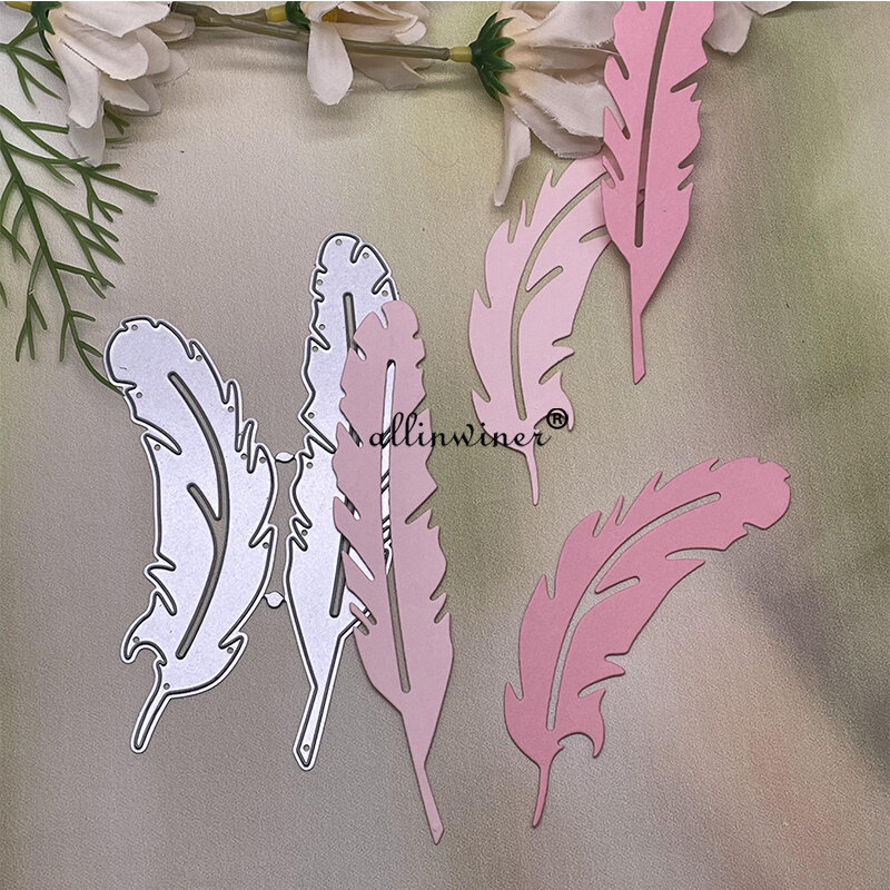 Feather decoration Metal Cutting Dies Stencils For DIY Scrapbooking Decorative Embossing Handcraft Die Cutting Template