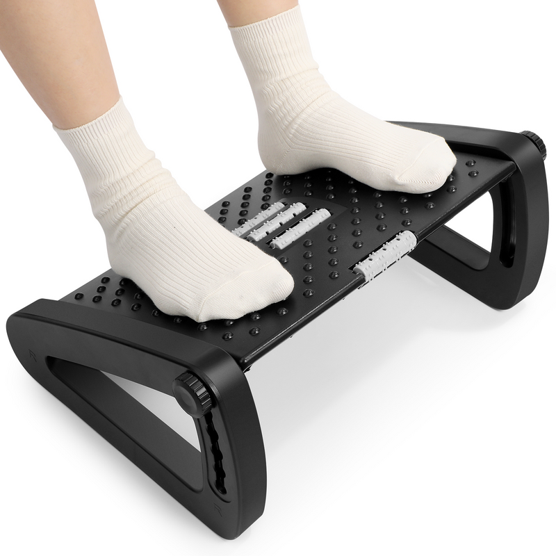 Ergonomischer Fuß stütze Büro hocker unter Schreibtisch Höhen verstellbarer Neigung winkel mit Massage rollen Beins chmerz linderung für das Home Office