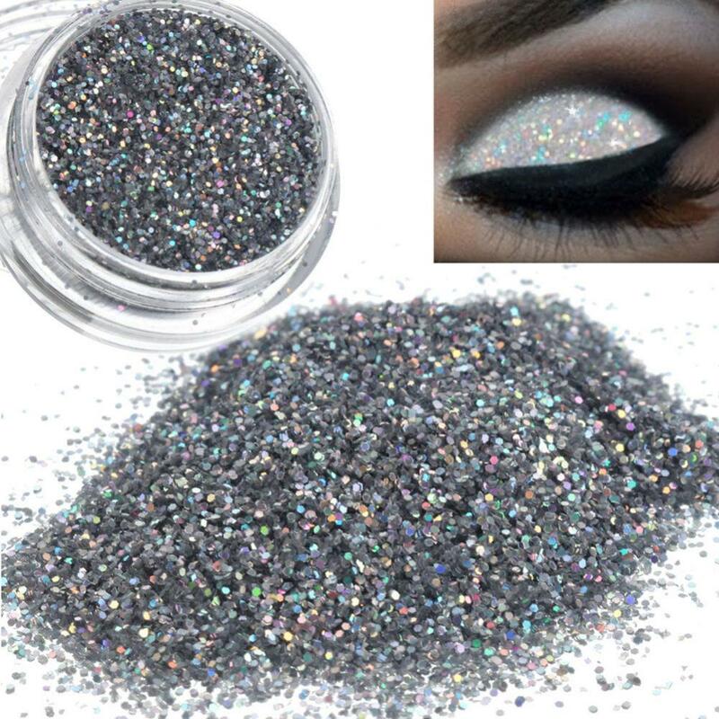 Fashion Sparkly Makeup Glitter For Nail Art Salon Eyeshadow Makeup Tools Loose Powder Eye Shadow Dust Metallic Pigment Cosmetic