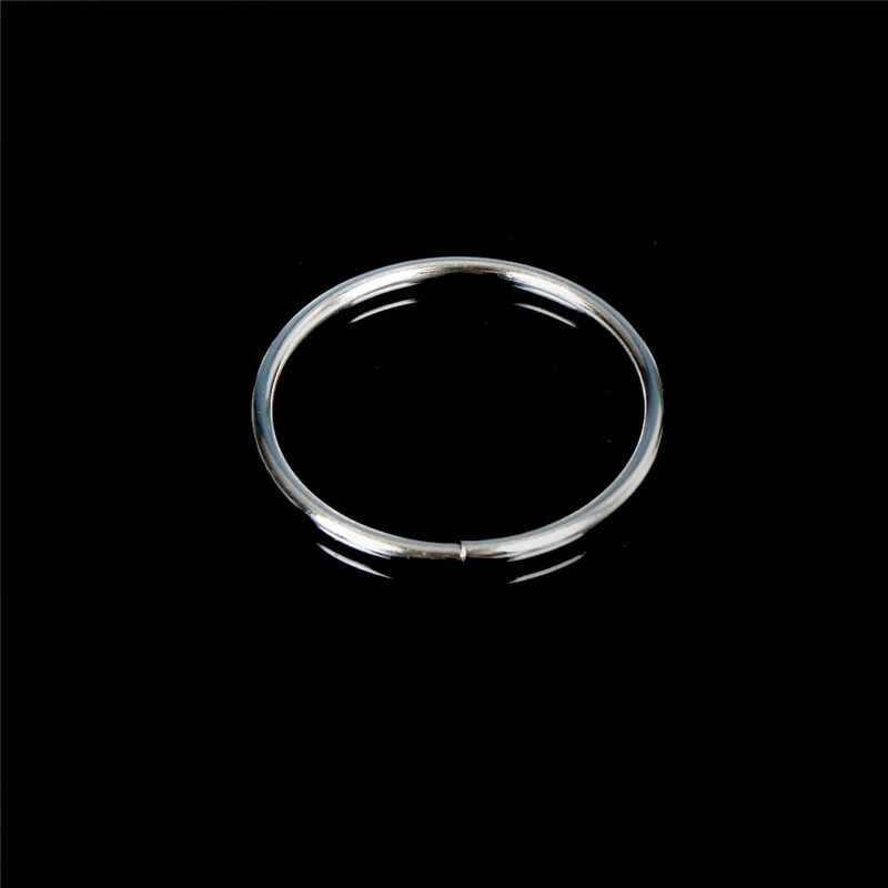 2Pcs Magic Ring Chain Close-up Stage Silver Tomorrow Ring Interseting Street Magic Necklace Intelligence Toys Magic Trick Gift