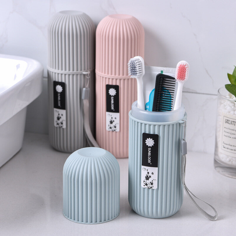 Boîte de rangement portable pour dentifrice et brosse à dents, étui de protection pour voyage et camping