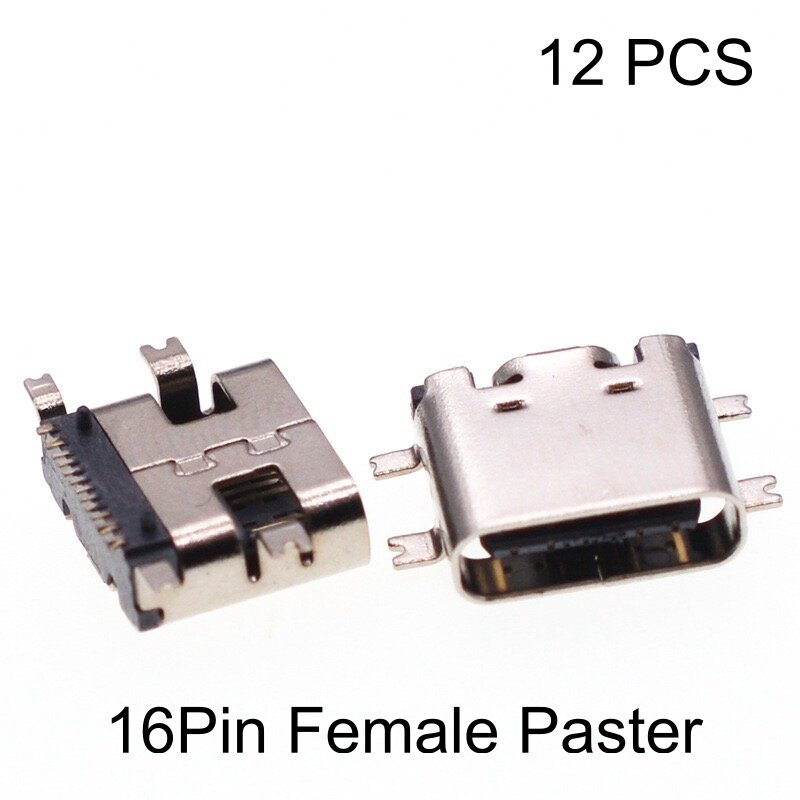 Micro USB-3,1 Buchse Buchse Typ C 16-polige SMD für PCB-Design DIY Hochstrom-Ladeans chluss Übertragungs daten