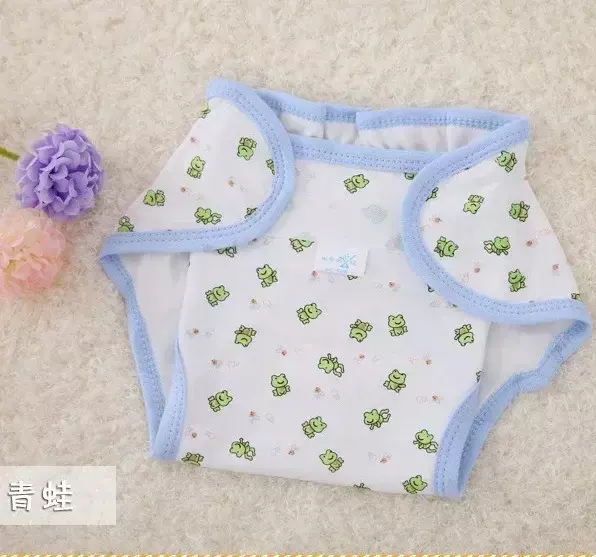 ผ้าอ้อมผ้าฝ้ายลายการ์ตูนซักทารกแรกเกิดผ้าอ้อมใช้ซ้ำได้ผ้าอ้อมโถปัสสาวะเด็กปรับขนาดได้ celana Training สำหรับ0-24เมตร
