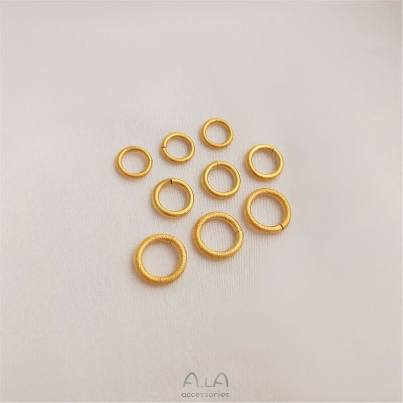 Вьетнам сильный Бао цвет песок золото Открытое кольцо аксессуары DIY браслет кулон ювелирные изделия конец Закрытое кольцо звено кольцо