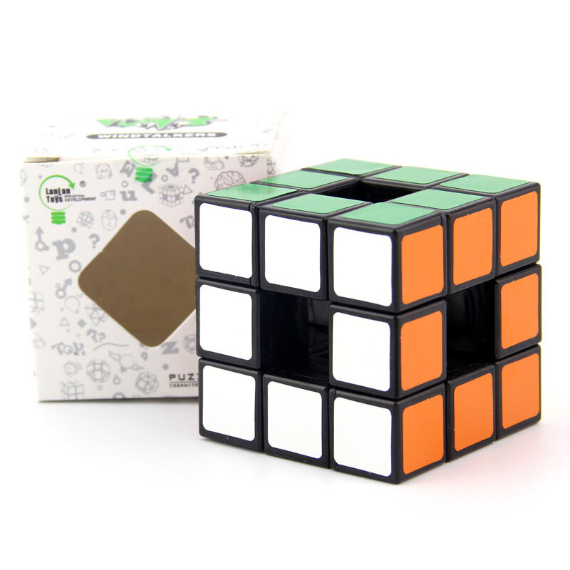 3X3X3 Mainan Fidget Profesional Tanpa Stiker Kubus Kecepatan Sulap Berongga Mainan Edukasi Anak-anak Puzzle Cubo Magico Kubus Kekosongan