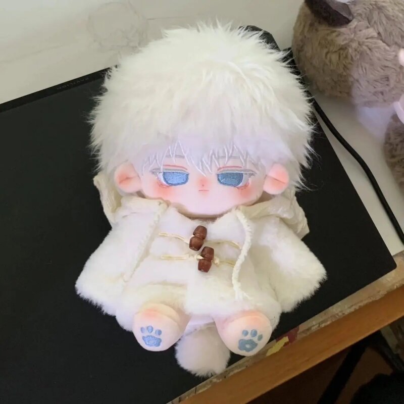 Permainan Anime Jujutsu kassen Gojo Satoru 20cm mainan boneka mewah boneka telanjang Cosplay Plushie 5931 hadiah anak-anak