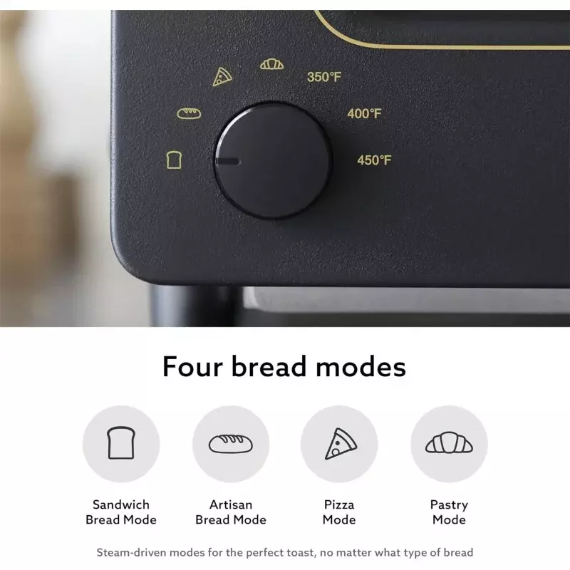 BALMUDA The Toaster | Steam Oven | 5 Cooking Modes - Sandwich Bread, Artisan , Pizza, Pastry,  | Compact Design