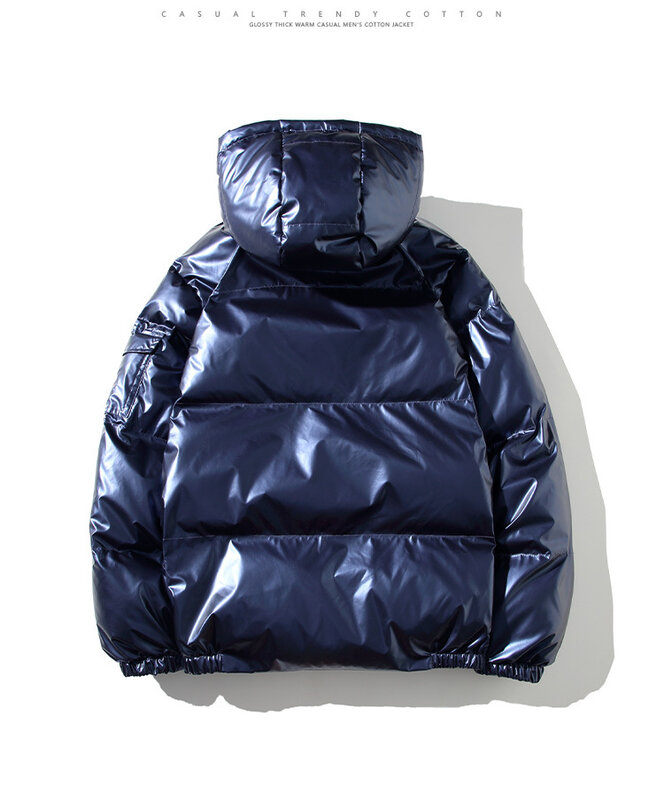 남녀공용 두꺼운 후드 방수 퍼퍼 재킷 코트, 단색 캐주얼 스트리트웨어, 방풍 아우터, 따뜻한 파카 2024, 겨울 신상