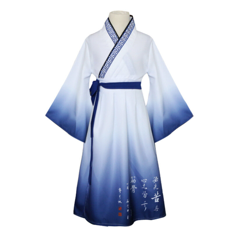 Традиционное китайское платье Hanfu для мальчиков и девочек, школьная одежда в стиле древнего детского представления, современное студенческое платье Hanfu