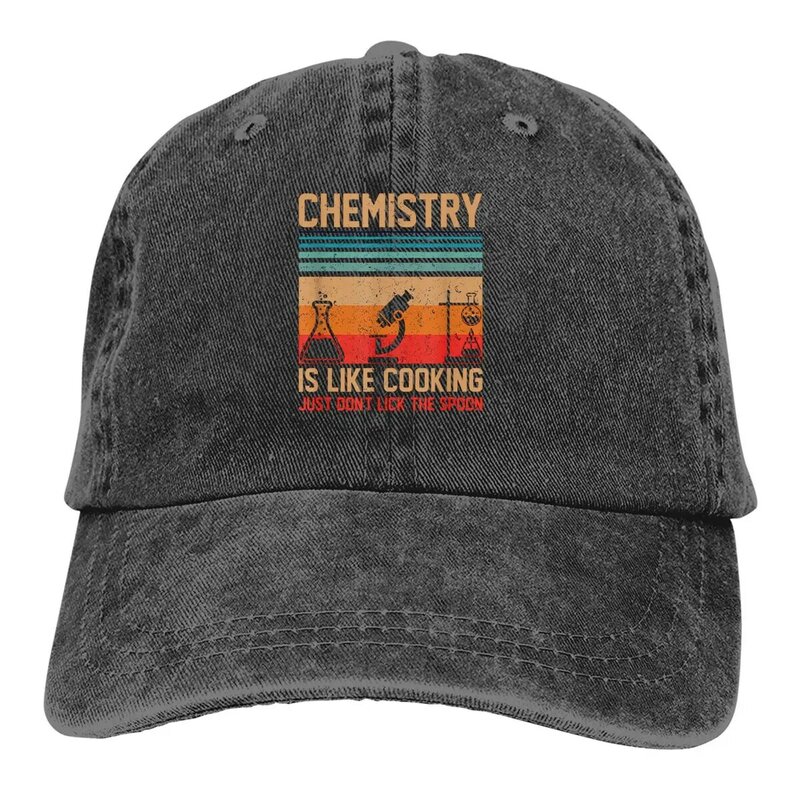 Научная химия похожа на приготовление, просто не лизай ложку, бейсболка, мужские головные уборы, Женский козырек, Снэпбэк химия, кепки
